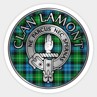 Clan Lamont Crest & Tartan Sticker